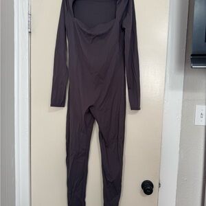 Qinsen L Gray Bodysuit